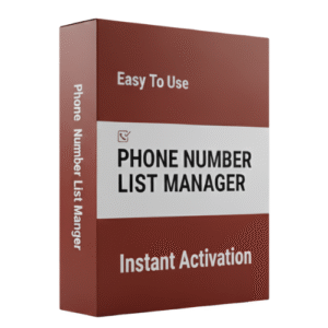 Phone Number List Manager