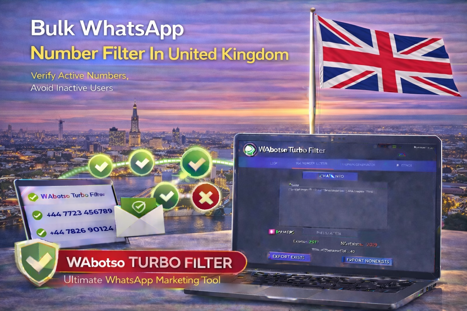 Bulk Whatsapp Number Filter in United Kingdom