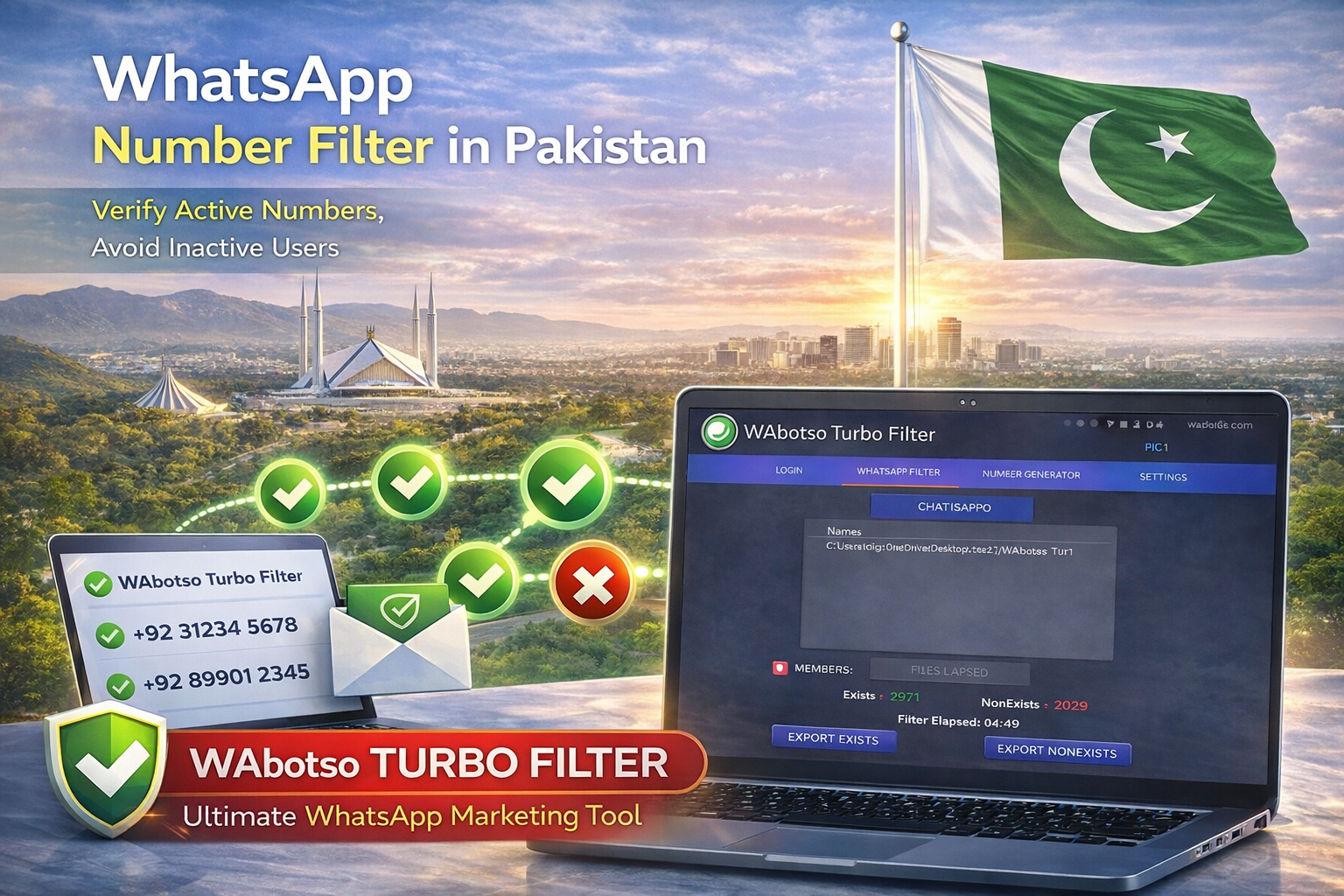WhatsApp Number Filter in Pakistan