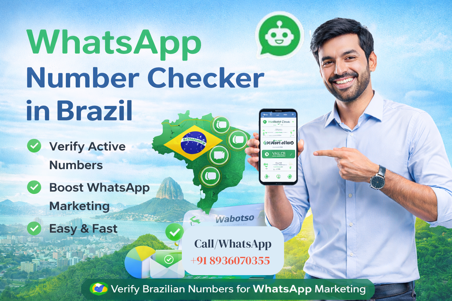 Whatsapp number checker in Brazil