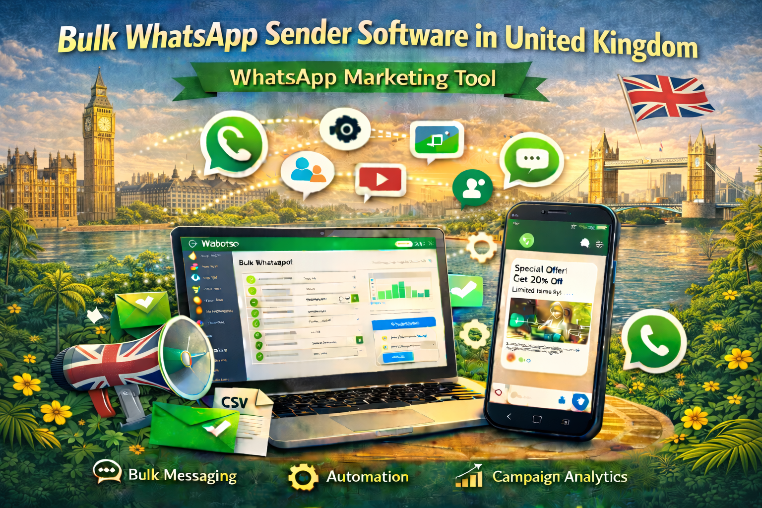 Bulk WhatsApp Sender Software in United Kingdom