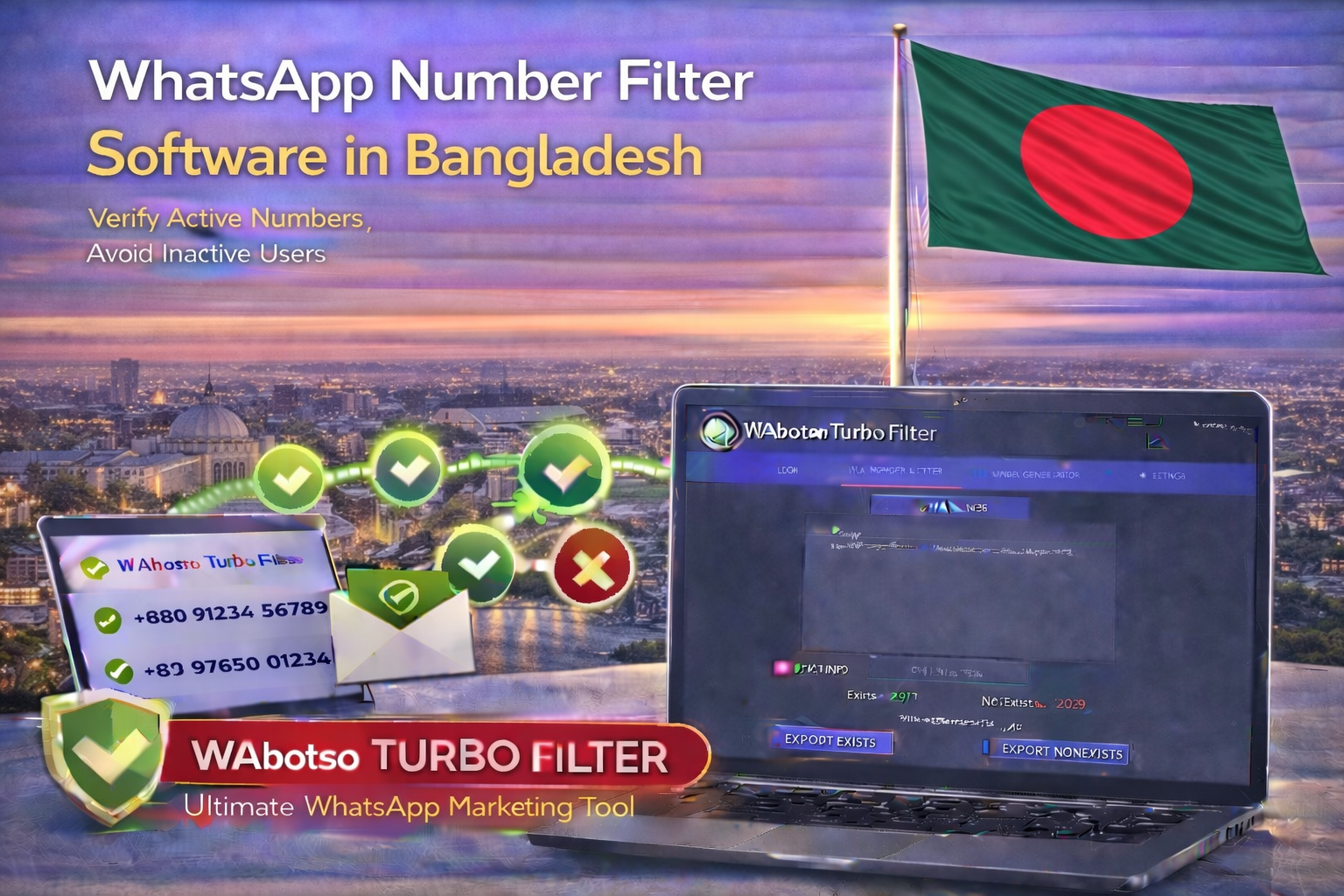 Whatsapp Number Filter Software in Bangladesh