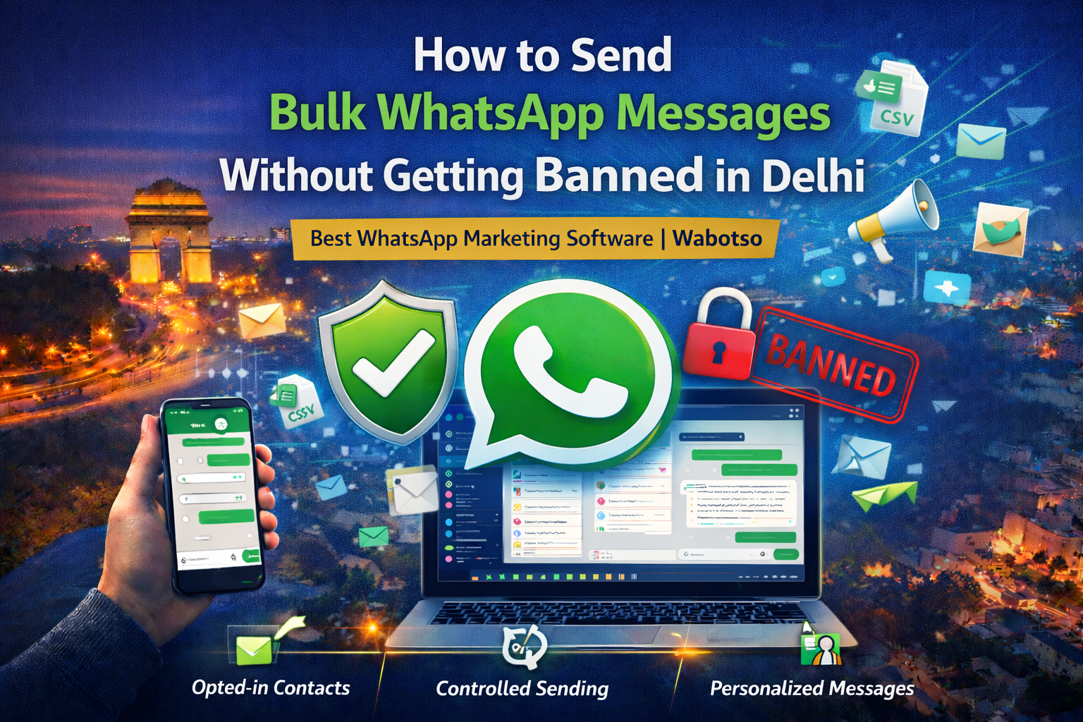 How to Send Bulk WhatsApp Messages Without Getting Banned in Delhi