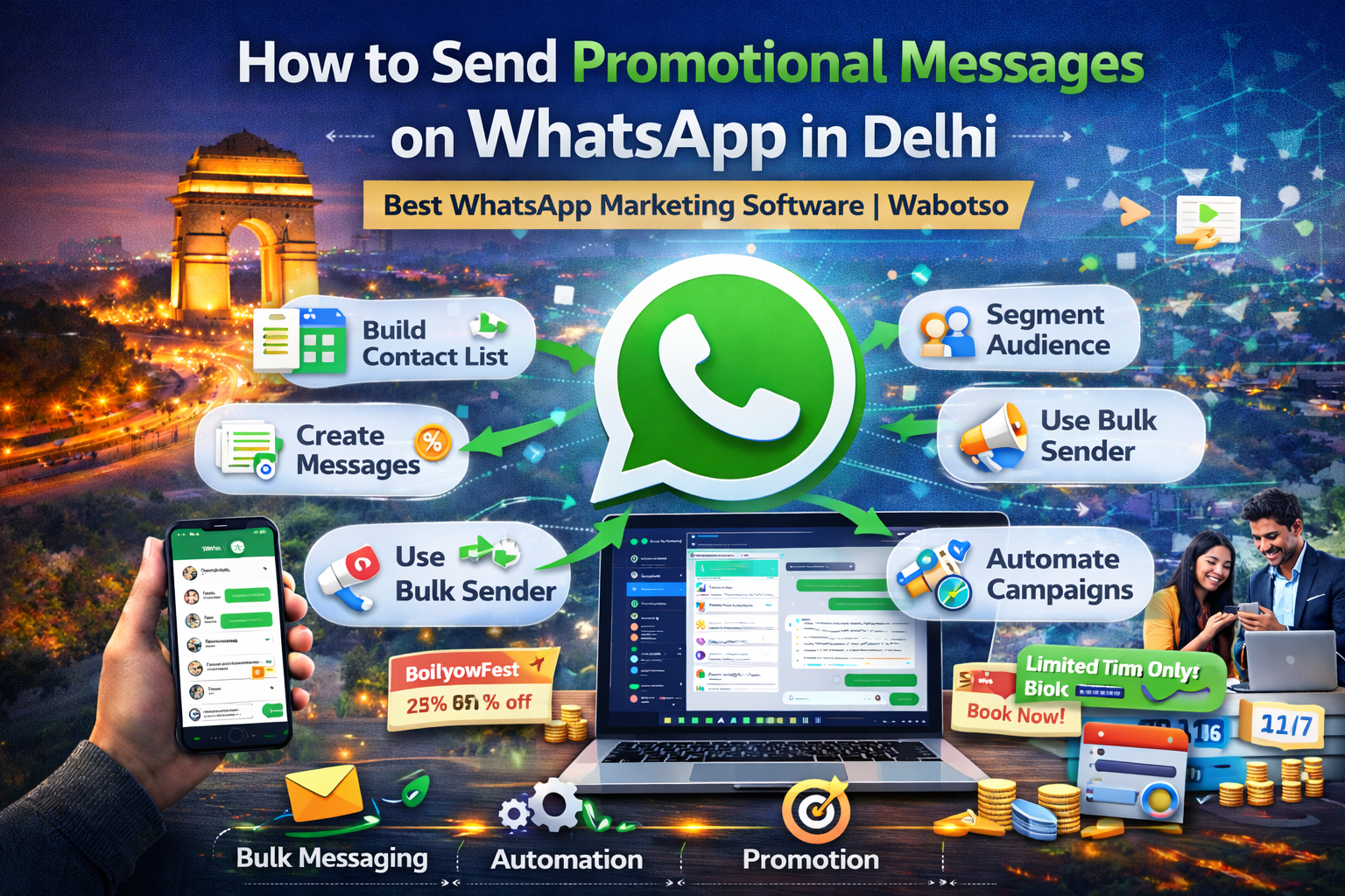 How to Send Promotional Messages on WhatsApp in Delhi