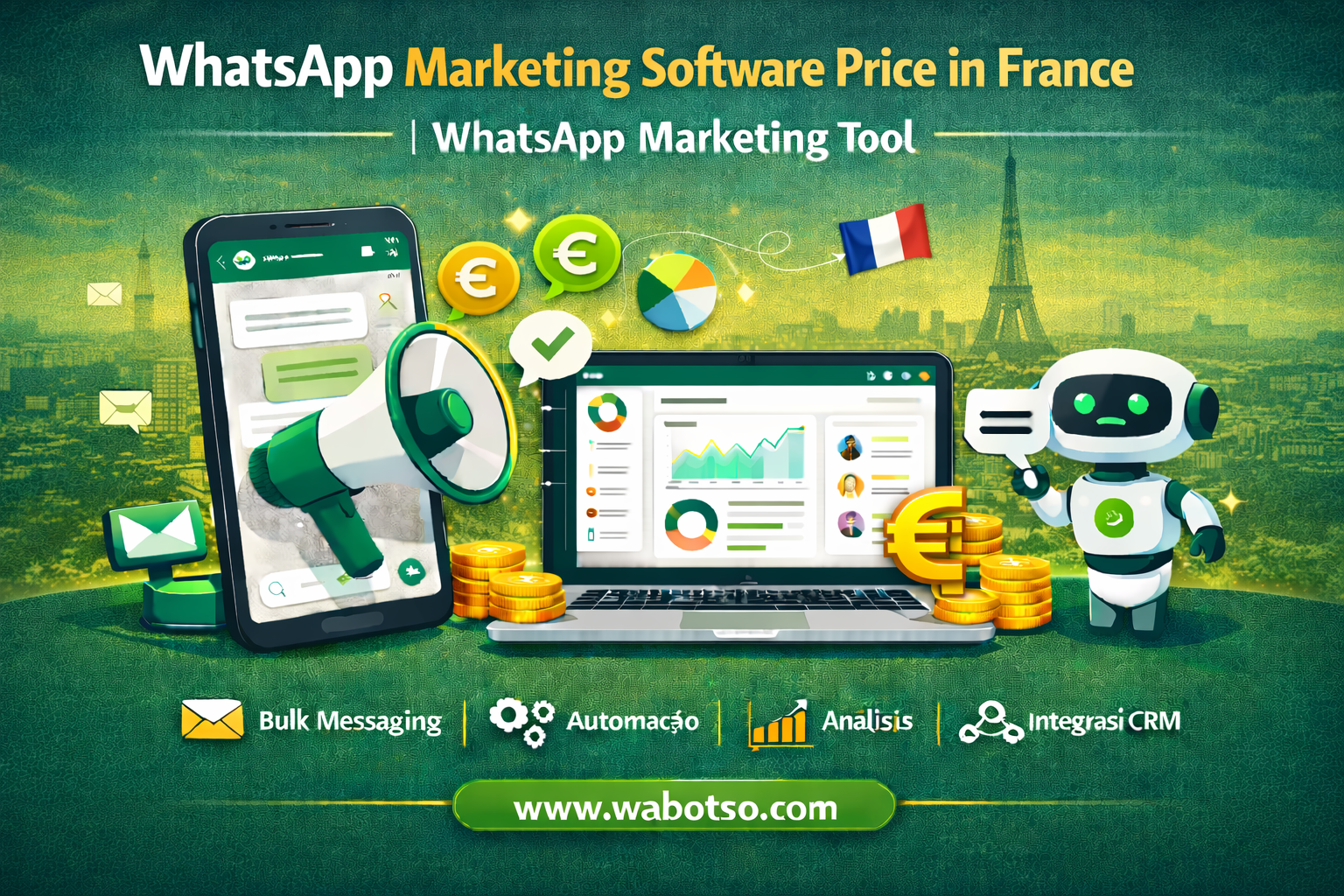 WhatsApp Marketing Software Price in France