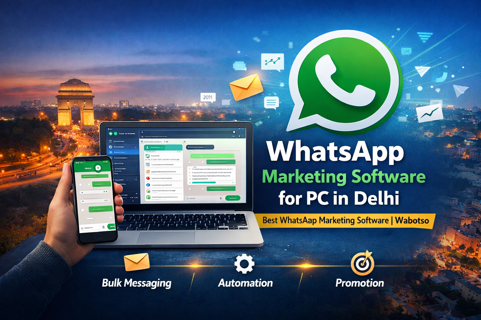 WhatsApp Marketing Software for PC in Delhi