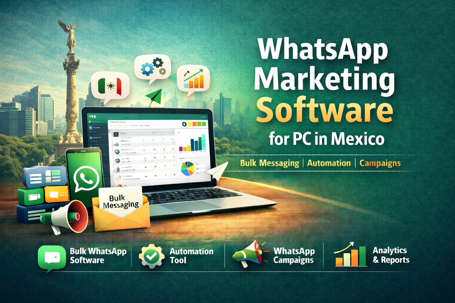 WhatsApp Marketing Software for PC in Mexico