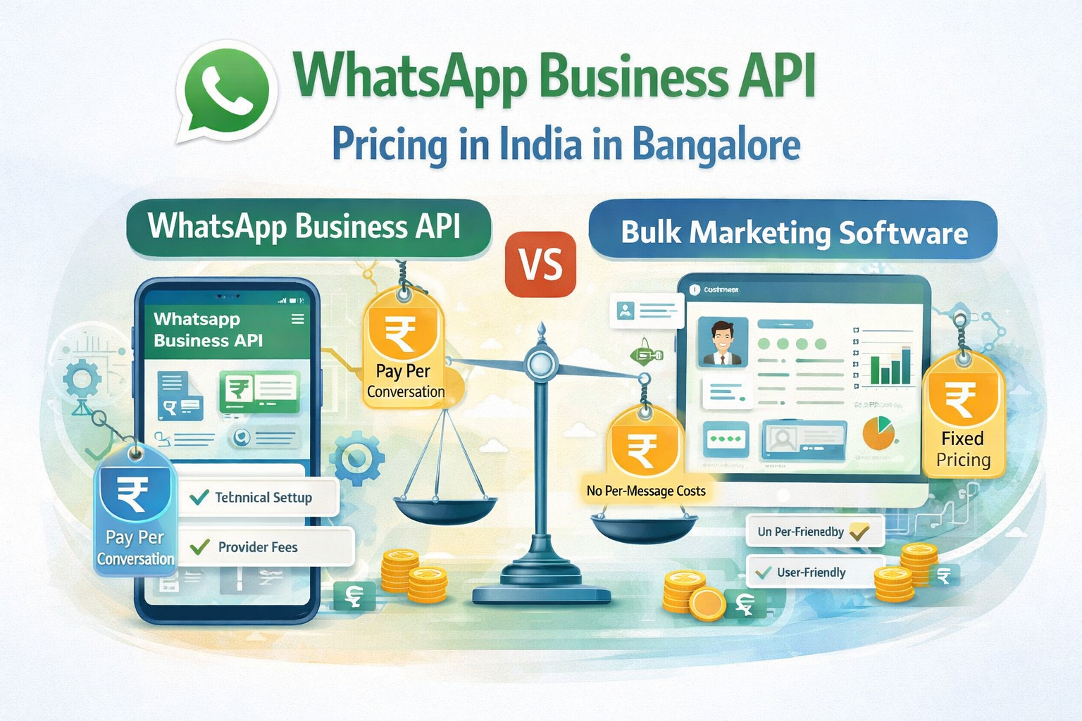 WhatsApp Business API Pricing in India in Bangalore