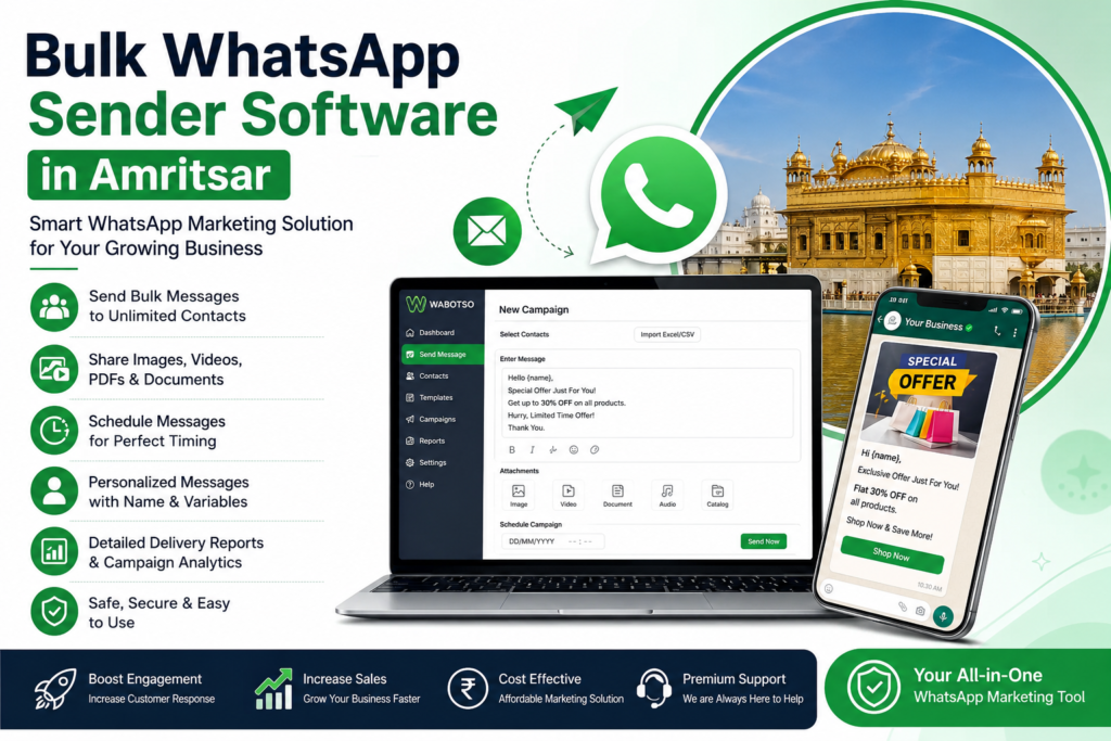 Bulk WhatsApp Sender Software in Amritsar
