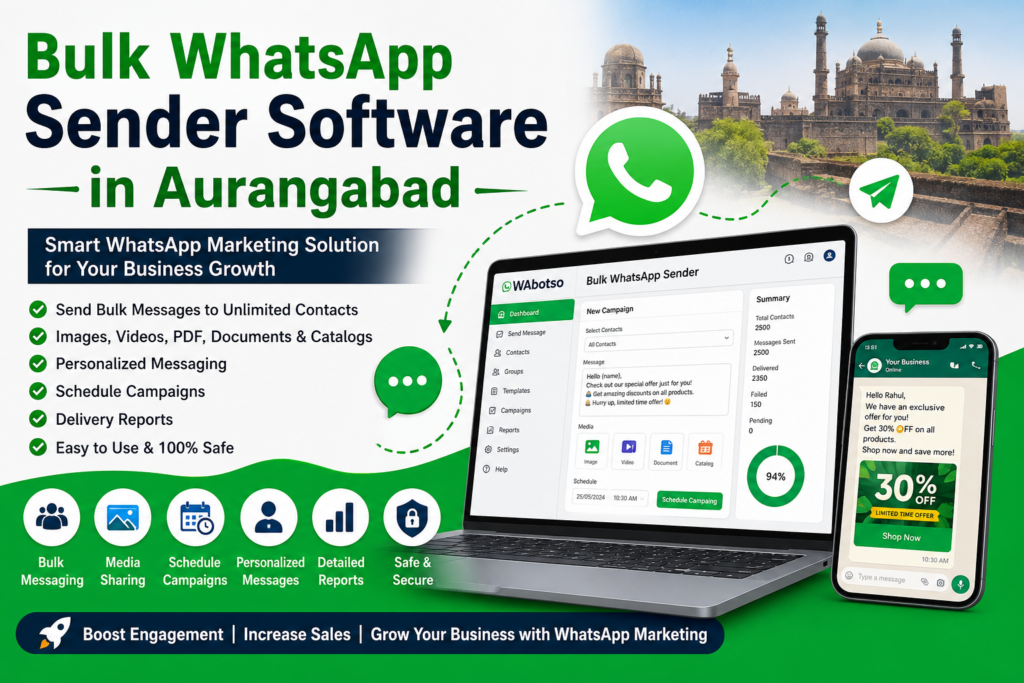 Bulk WhatsApp Sender Software in Aurangabad