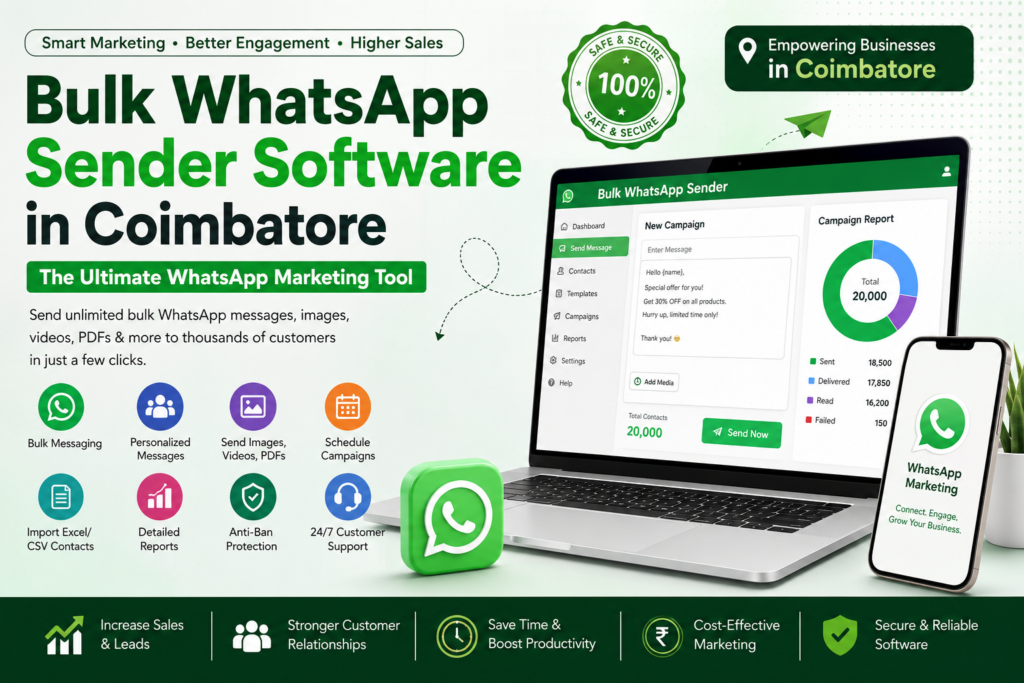 Bulk WhatsApp Sender Software in Coimbatore